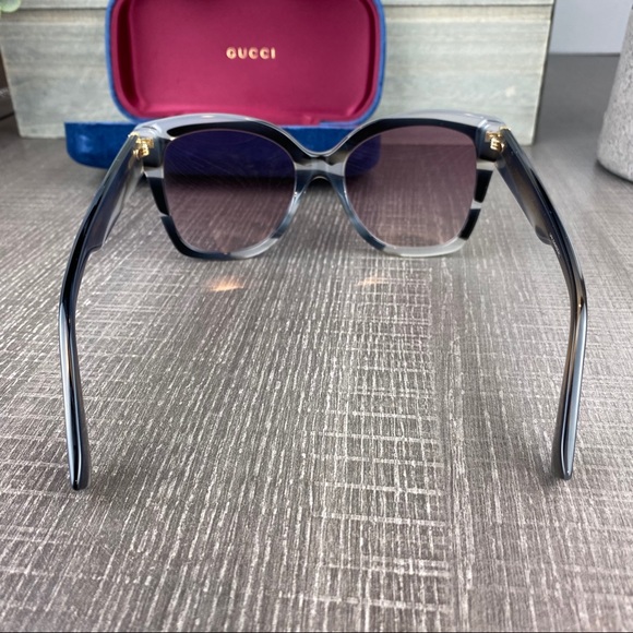 Gucci Sunglasses GG0459S gray purple lenses - Picture 7 of 16